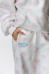 Happy Camp3r Laced With Love Sweatpants front view