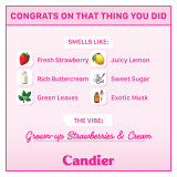Candier Congrats On That Thing Candle Congrats Details close-up