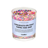Candier Congrats On That Thing Candle Congrats Details front