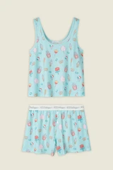 PJ Salvage Women's Boardwalk Bites Boyfriend Boxer Set