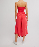 FP Movement Way Back Convertible One Piece Grapefruit back view