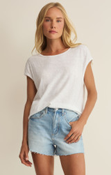 Z Supply Sol Slub Tank Top white front view