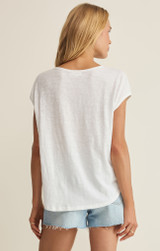 Z Supply Sol Slub Tank Top white back view