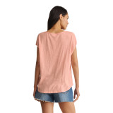 Z Supply Sol Slub Tank Top in Bellini back view
