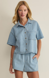 Z Supply Women's Everyday Denim Button Up Top