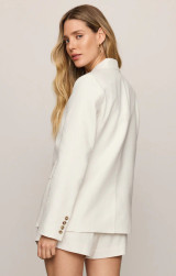 Z Supply Women's Evan Linen Blazer in Cloud