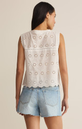 Z Supply Women's Darcy Top White Back back view