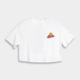 TYLER'S Women's Austin Poster Crop Tee Poster Crop front view