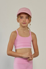 Parfum de Fit Girls' Parfum CrossMotion Bra in Petal Pink