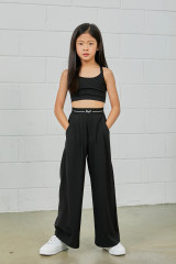 Parfum de Fit Girls' AirFlow Wide Leg Pant in Black