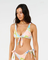 Rip Curl Women's Catalina Island Tie Front Crop Bikini Top