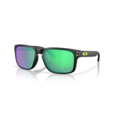 Oakley Men's Holbrook Court Collection sunglasses in matte black with Prizm Road Jade lenses