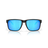 Oakley Men's Holbrook XXL sunglasses in matte black with Prizm Sapphire lenses, front view.