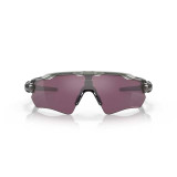 Oakley Men's Radar EV Path sunglasses in grey ink with Prizm Road lenses, front view.