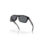 Oakley Men's Standard Issue Holbrook sunglasses with USA flag design, matte black frame.