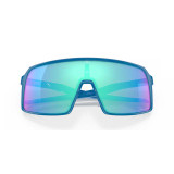 Oakley Men's Sutro sunglasses in Sky with Prizm Sapphire lenses, folded view.