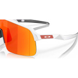 Oakley Men's Sutro Lite sunglasses in matte white with Prizm Ruby lenses