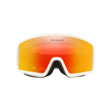 Oakley Men's Target Line M Snow Goggles in matte white with fire iridium lens