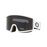 Oakley Men's Target Line M snow goggles in matte white with dark grey lens