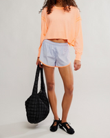 FP Movement Women's Now Or Never Shorts in lunar bloom floral print