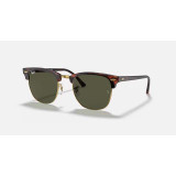 Ray-Ban Clubmaster Classic sunglasses in tortoise with green lenses