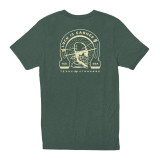 Texas Standard Men's Luck Is Earned Heritage Tee in natural lay flat view