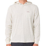 O'Neill Men's Overland Hooded Thermal oatmeal heather front view