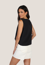 Dylan Women's Jess Tank Top in Washed Black