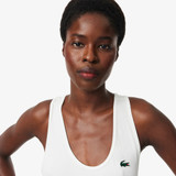 Lacoste Women's Sport Slim Fit Racerback Tank Top in White