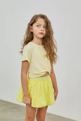 Parfum de Fit Girls' Court Bubble Skirt in Citrine