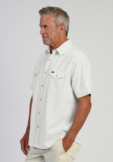 True Grit Baby Cord Western Shirt White side view
