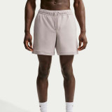 Nike Men's Primary NanoKnit 7" Performance Shorts in Moon Particle/College Grey, front detail