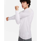 Nike Men's Pro Dri-FIT Slim Longsleeve Fitness Top White Black Side