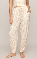 Z Supply Women's PJ Soft Leo Joggers Sandstone Front