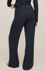 Z Supply Women's PJ Just Right Rib Pants RIB ECLIPSE back view