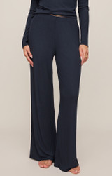 Z Supply Women's PJ Just Right Rib Pants RIB ECLIPSE front view