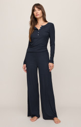 Z Supply Women's PJ Just Right Rib Pants RIB ECLIPSE full outfit