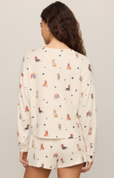 Z Supply Women's Team Player Longsleeve Top sandstone back view
