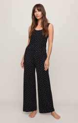 Z Supply Women's PJ Luxe Dot Tank Top TNK BLACK full view