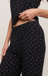 Z Supply Women's PJ Luxe Dot Pants black side view