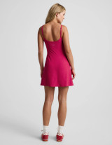 Beyond Yoga Women's Midweight Spacedye Energize Dress in Berry Red Heather