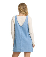 Billabong Lyla Saltwashed Mini Dress Sea Blue back view
