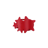 Teleties Small Flat Shooting Star Hair Clip in Red