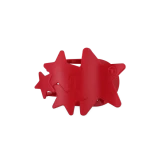 Teleties Medium Flat Shooting Star Hair Clip in Red