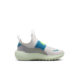 Nike Little Kids' Flex Runner 4 Shoes Summit White Arctic Green reverse view