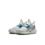 Nike Little Kids' Flex Runner 4 Shoes Summit White Arctic Green tilt view