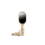 Teleties Mini Boar Bristle Hair Brush in Tan side angle