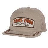 Sendero Provisions Co. Snake Farm Mesh Snapback tan front view