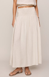 Z Supply Women's Brooke Skirt white front view