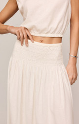Z Supply Women's Brooke Skirt white zoom detail